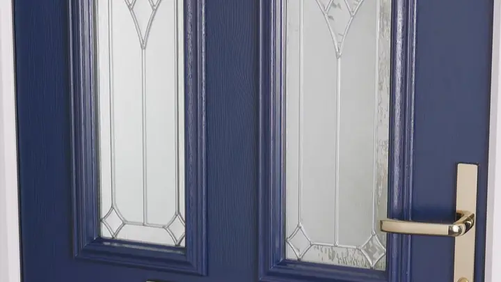 Brooch door glass, Chichester Brooch glass for a composite front door