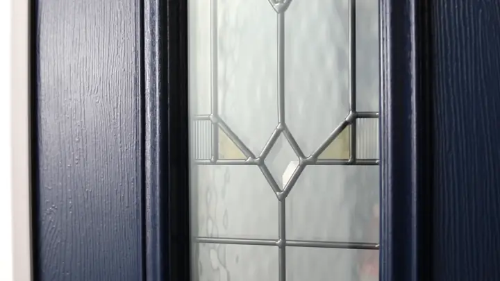 Chevron door glass, Chichester Chevron glass for a composite front door