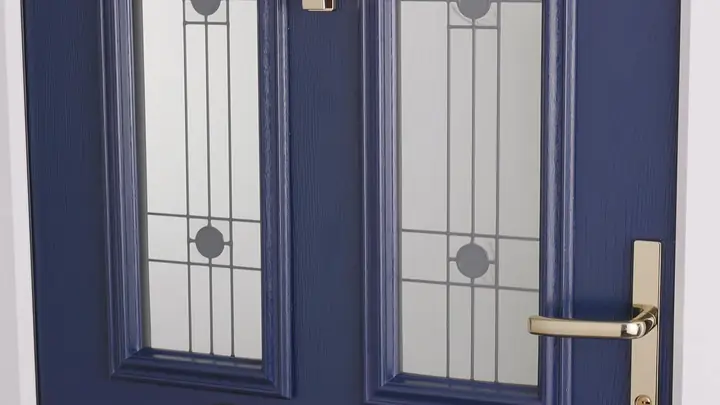 Domino door glass, Chichester Domino glass for a composite front door