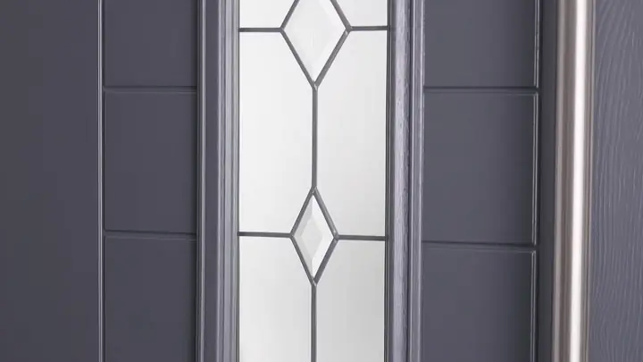 Harlequin door glass, Chichester Harlequin glass for a composite front door