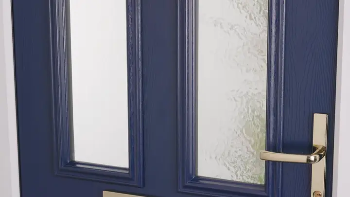 Minster door glass, Chichester Minster glass for a composite front door