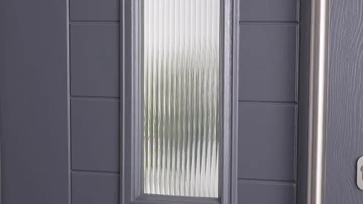 Reeded door glass, Chichester Reeded glass for a composite front door