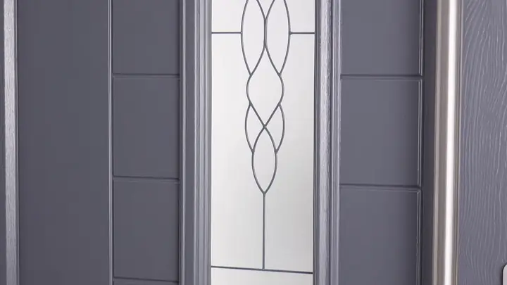 Willow door glass, Chichester Willow glass for a composite front door