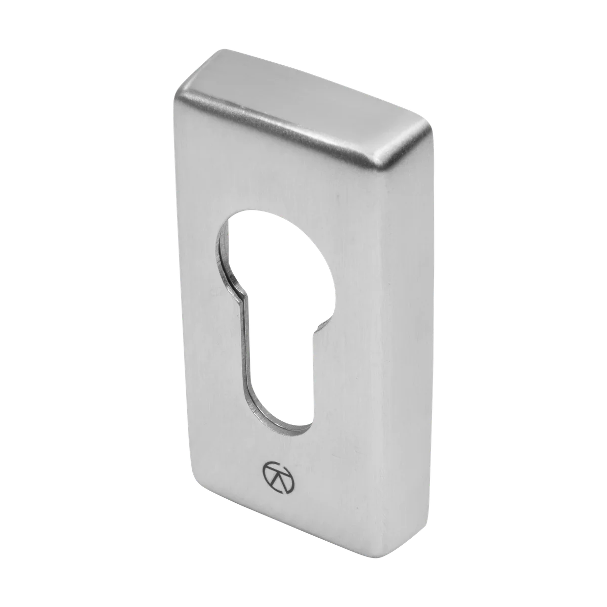 Rectangular escutcheon, photographed in Stainless steel